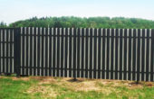 Забор из одностороннего штакетника, Фото, №7