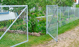Забор из сетки рабицы, Фото, №3