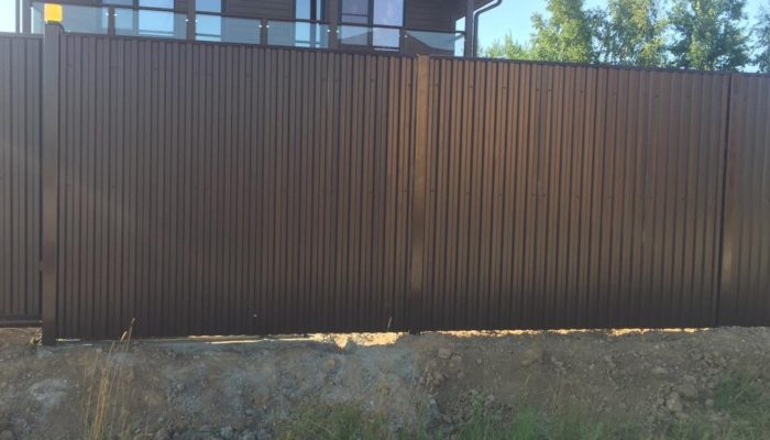 Забор из профнастила высотой 1.8 метра, Фото, №8